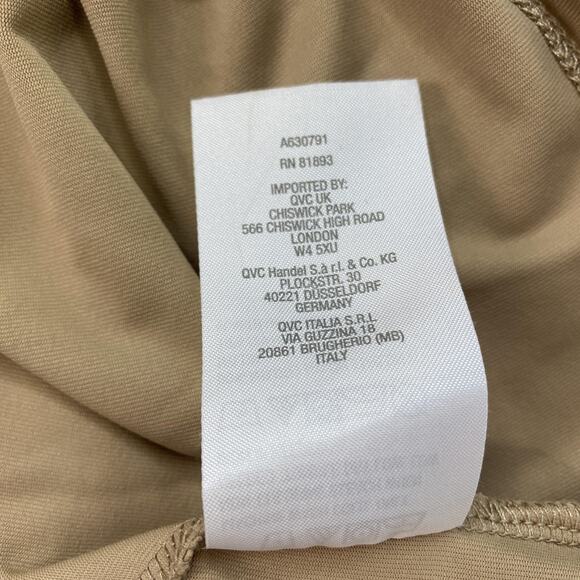 Susan Graver Liquid Knit Tank Top Womens 3X Smoothing Essentials Neutral Tan - Picture 8 of 10